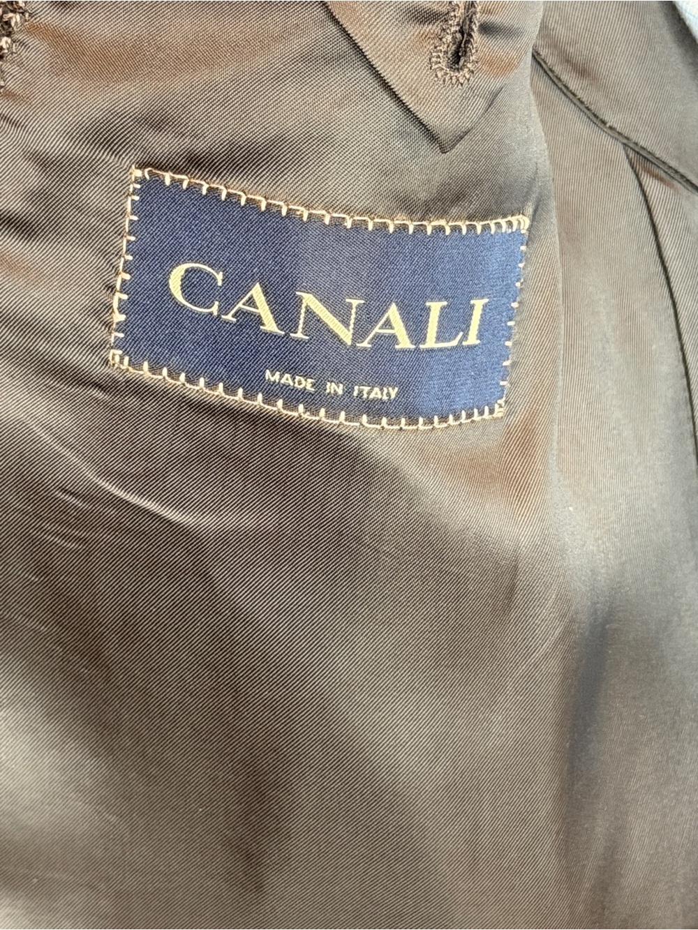 Canali Men's Gray Microcheck Sport Coat - Picture 3 of 9